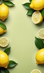 Abstract lemon background 