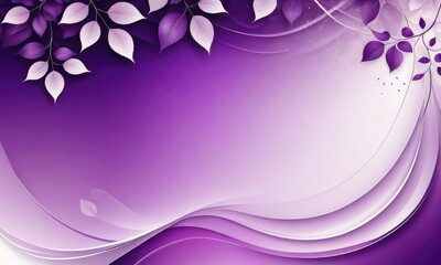 Abstract Purple leaves background with smooth lines  blurry 
