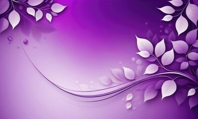 Abstract Purple leaves background with smooth lines  blurry 