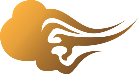 Digital png illustration of orange shapes on transparent background