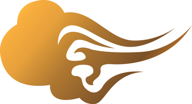 Digital png illustration of orange shapes on transparent background