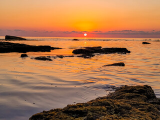 제주도 광치기해변 일출 (Sunrise at Gwanggichi Beach, Jeju Island)