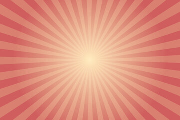 Sunburst Pattern Background. Summer Banner background. Indian red brown starburst background template. Vector Illustration