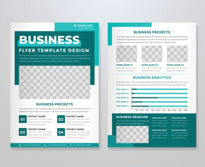 business flyer template vector design with minimalist and modern style