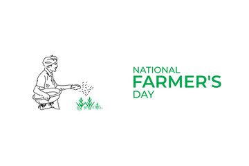 Happy farmer's day Indian kisan diwas