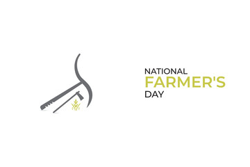 Happy farmer's day Indian kisan diwas