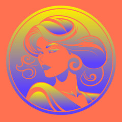 woman with long hair