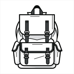 school bag vector icon