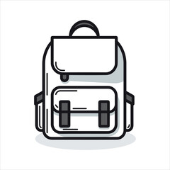 school bag vector icon