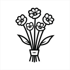 vector flower icon