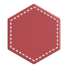 Price tag. Price label. 3D illustration.