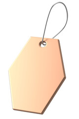 Price tag. Price label. 3D illustration.