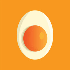 boiled egg slice