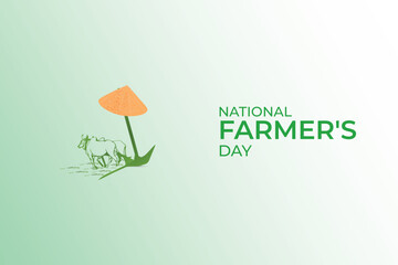 Happy farmer's day Indian kisan diwas