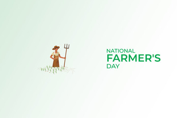 Happy farmer's day Indian kisan diwas