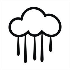 Rain icon vector