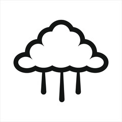 Rain icon vector