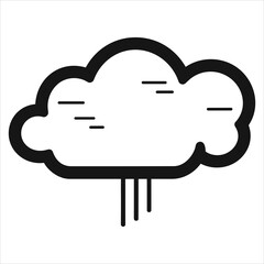 Rain icon vector