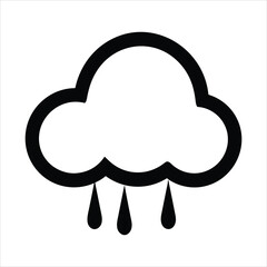 Rain icon vector