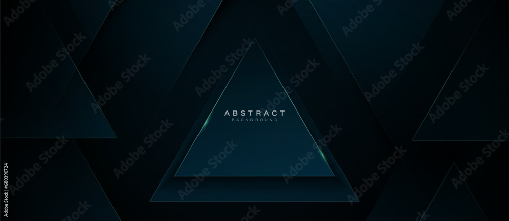 Aufkleber Abstract modern minimal triangle geometric background.  Simple geometric shape banner. Vector illustration