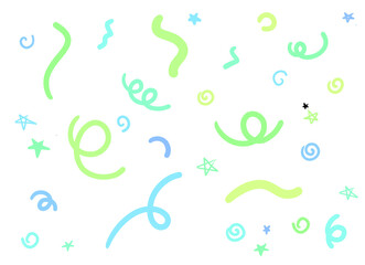 Illustration of exploding firecrackers on a white background.