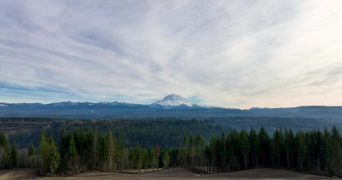 Mt. Rainer Drone Shot