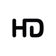 HD barnd name initial letters monogram.