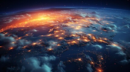Fototapeta premium Navigating Atmospheric Data: Meteorological Masterpieces Unveiled