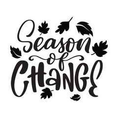 Autumn Fall Lettering Quotes For Printable Posters, Cards, T-Shirt Design. Thanksgiving Day Quotes