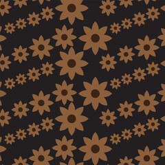 Flower pattern for different color and black background.