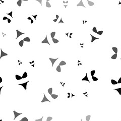 Seamless vector pattern with bikini symbols, creating a creative monochrome background with rotated elements. Vector illustration on white background