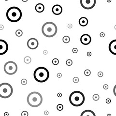 Seamless vector pattern with astrological sun symbols, creating a creative monochrome background with rotated elements. Vector illustration on white background