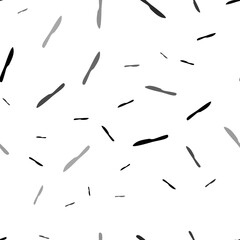 Seamless vector pattern with kitchen knife symbols, creating a creative monochrome background with rotated elements. Illustration on transparent background