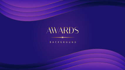 Pink blue purple golden royal awards graphics background. Lines growing elegant shine spark. Luxury premium corporate abstract design template. Banner certificate dynamic shape.