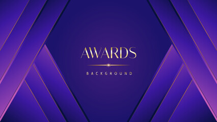 Pink blue purple golden royal awards graphics background. Lines growing elegant shine spark. Luxury premium corporate abstract design template. Banner certificate dynamic shape.