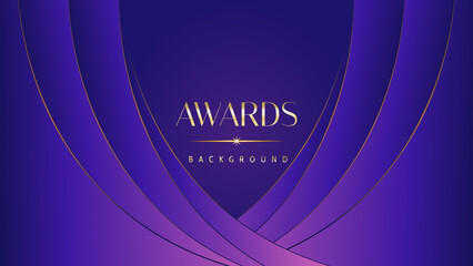 Pink blue purple golden royal awards graphics background. Lines growing elegant shine spark. Luxury premium corporate abstract design template. Banner certificate dynamic shape.