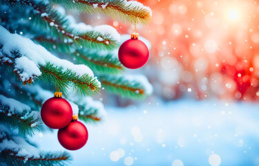 Fototapeta na wymiar christmas tree with balls, christmas tree and decorations, christmas tree decorations