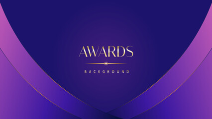Pink blue purple golden royal awards graphics background. Lines growing elegant shine spark. Luxury premium corporate abstract design template. Banner certificate dynamic shape.