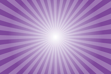 Dark violet sunburst rays pattern. Starburst background template. Vintage retro style radial sunrays background.