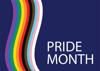 Colorful rainbow design background concept Pride Month