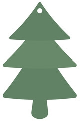 Christmas trees icon isolated on white background.