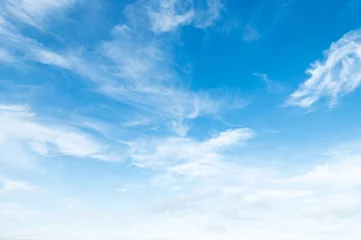 Foto auf Alu-Dibond white cloud with blue sky background. © lovelyday12