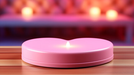 heart shaped candles