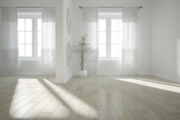 Modern interior design. 3D illustration