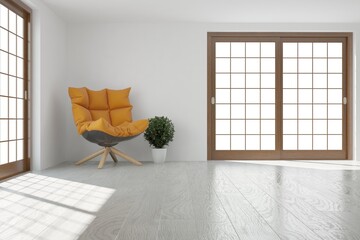 Modern interior design. 3D illustration