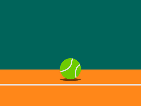 tennis flat design vector illustration