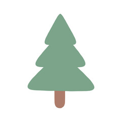 christmas tree isolated on white