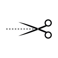 Scissors icon design illustrattion . EPS 10