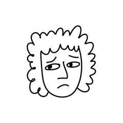Hand drawn People face icon