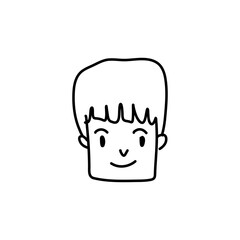 Hand drawn People face icon